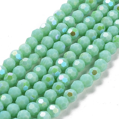 Opaque Glass Beads Strands EGLA-A035-P6mm-L14-1