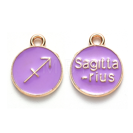 Alloy Enamel Pendants ENAM-S124-01A-01F-1