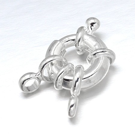Brass Spring Ring Clasps KK-L082A-01S-1
