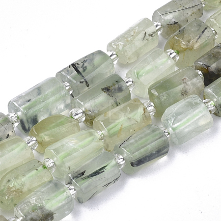 Natural Prehnite Beads Strands G-S345-8x11-007-1