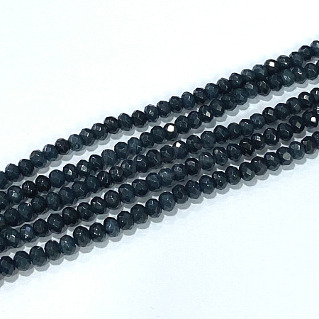 Dyed Natural Malaysia Jade Rondelle Beads Strands G-E316-2x4mm-35A-1