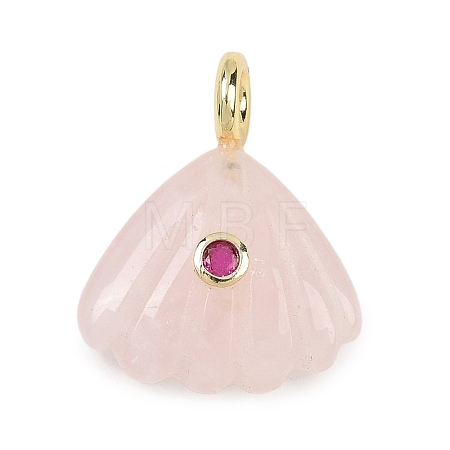 Natural Rose Quartz Carved Pendants G-G330-02G-06-1