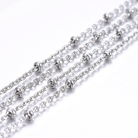 Tarnish Resistant 304 Stainless Steel Cable Chains CHS-H020-02P-1