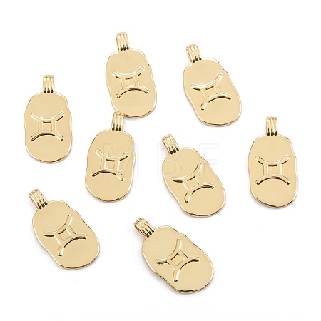 Brass Pendants KK-O140-20G-07-1