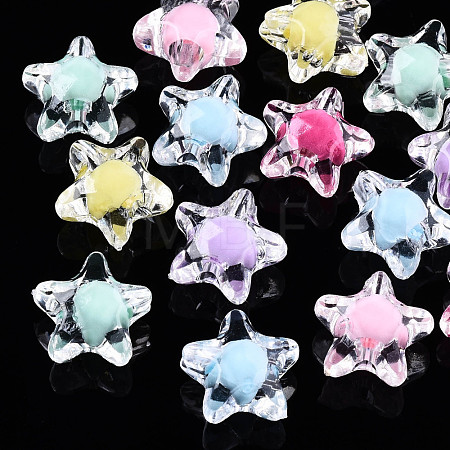 Transparent Acrylic Beads TACR-N011-001A-01-1