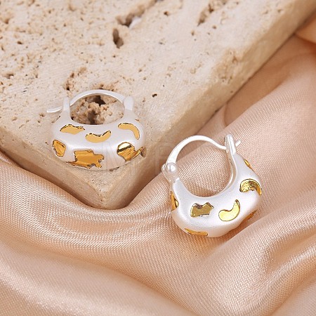 Brass Hoop Earrings for Women WG9F1FC-01-1