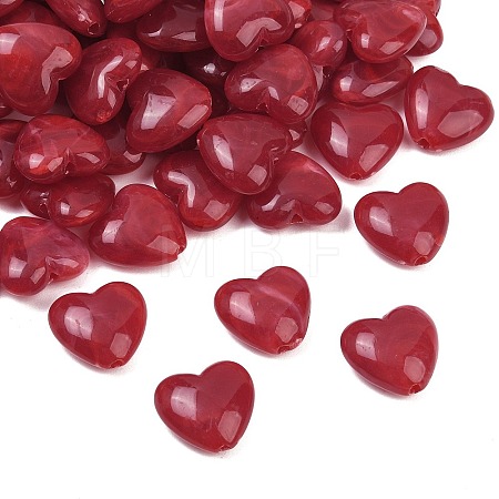Two-tone Opaque Acrylic Beads AC-CBA8E7E-01G-1