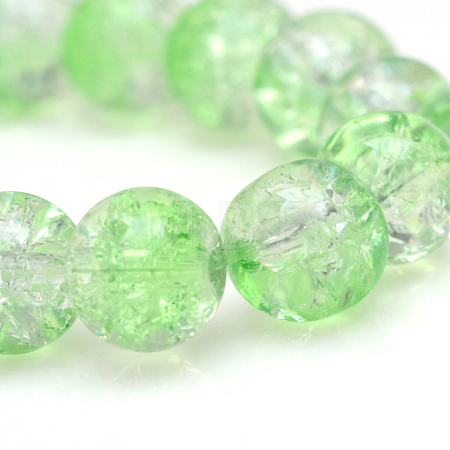 Baking Paint Crackle Glass Beads Strands X-CCG-S001-10mm-13-1