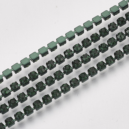 Electrophoresis Iron Rhinestone Strass Chains CHC-Q009-SS6.5-B02-1