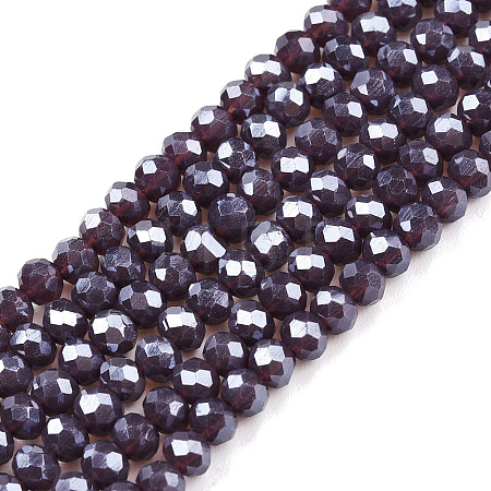 Electroplate Glass Beads Strands EGLA-A044-P2mm-A11-1