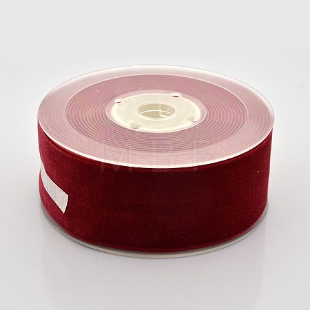 Polyester Velvet Ribbon for Gift Packing and Festival Decoration SRIB-M001-38mm-260-1