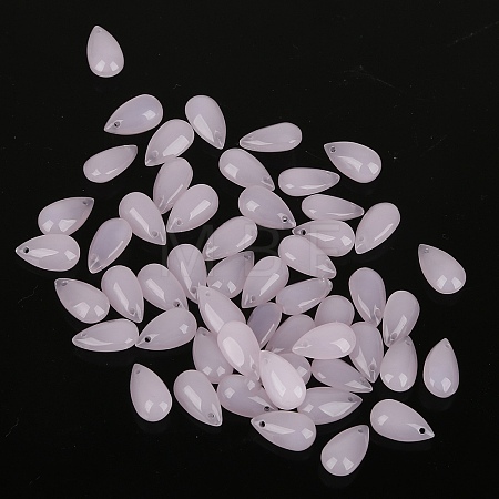 5Pcs Transparent Glass Beads GLAA-PW0001-25F-1