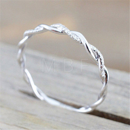 Alloy and Crystal Rhinestone Finger Rings FS-WGF6D8C-08-1