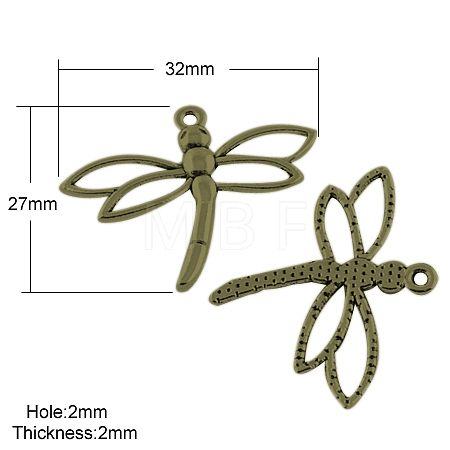 Tibetan Style Alloy Pendants TIBEP-4658-AB-FF-1