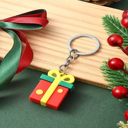Christmas PVC Plastic Keychain KEYC-YW00088-06-1