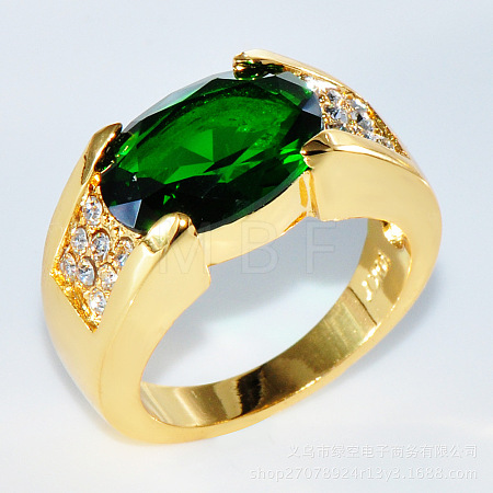 Brass with Cubic Zirconia Finger Rings FS-WG2B993-12-1