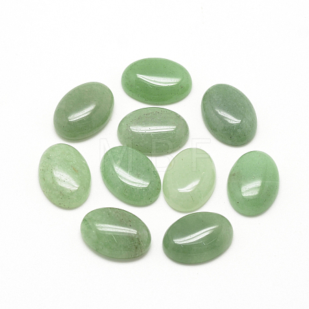 Natural Green Aventurine Cabochons X-G-R415-18x25-43-1