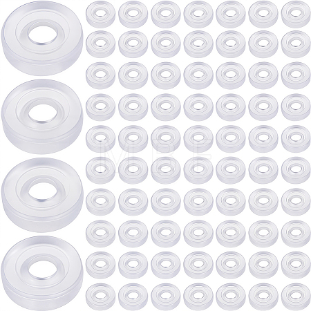 120Pcs Silicone Clip on Earring Pads FIND-SP0001-02-1