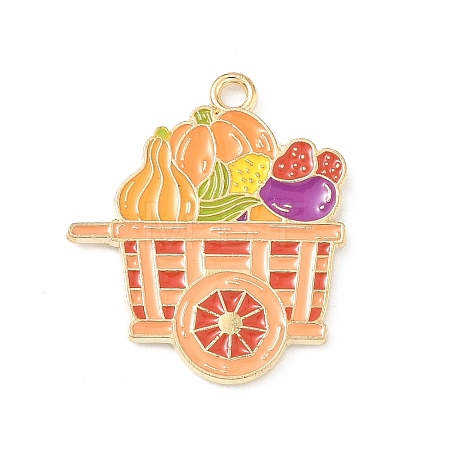 Thanksgiving Day Alloy Enamel Pendants ENAM-I076-01G-11-1