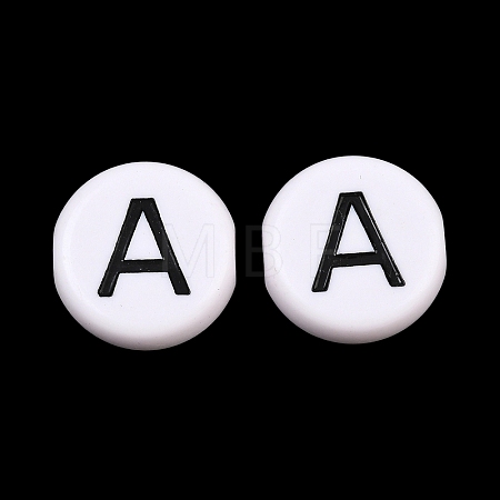Opaque Acrylic European Beads AC-CBA3BDD-01A-1