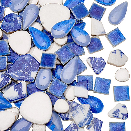 500Pcs 4 Styles Porcelain Mosaic Tiles PORC-SP0001-24-1