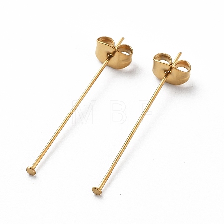 Ion Plating(IP) 304 Stainless Steel Flat Head Pins with Ear Nuts STAS-L244-02B-G01-1