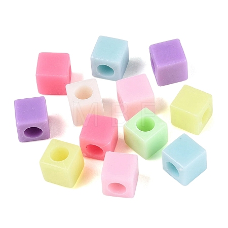Opaque Plastic Beads KY-Q010-07-1