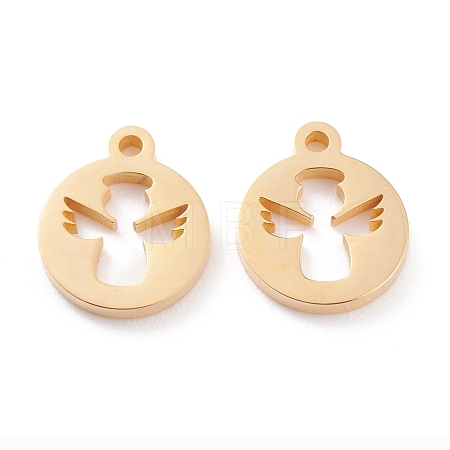 Ion Plating(IP) 304 Stainless Steel Charms STAS-Y002-15G-1