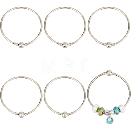 6Pcs Brass European Style Bangle Making PPJ-SC0001-03-1