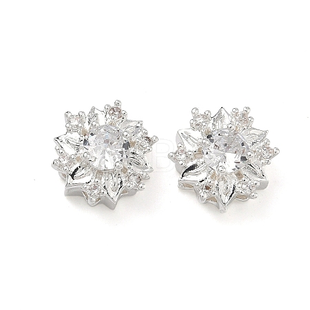Brass Pave Cubic Zirconia Multi-Strands Links KK-B172-19S-01-1