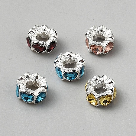 Alloy Rhinestone European Beads FIND-TAC0036-062S-01-1