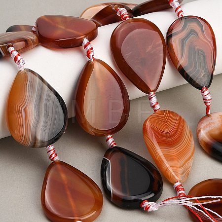 Natural Banded Agate/Striped Agate Beads Strands GG-CBAE0EB-01A-05-1