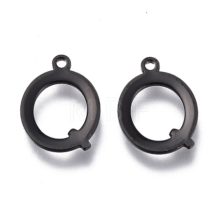 304 Stainless Steel Charms STAS-H112-Q-EB-1