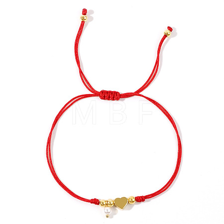 Imitation Pearl Charm Bracelets SI5748-2-1