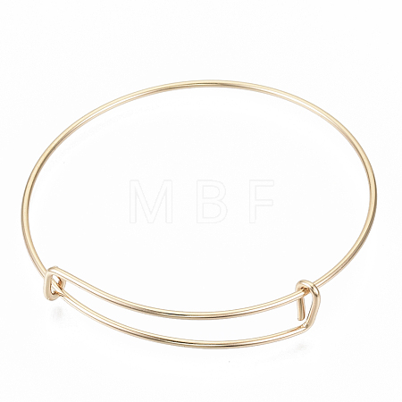 Adjustable Iron Expandable Bangle Making BJEW-R038-KC-1