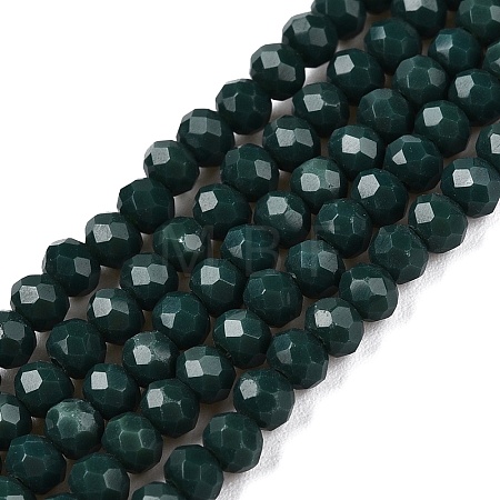 Opaque Solid Color Imitation Jade Glass Beads Strands EGLA-A044-P3mm-D12-1