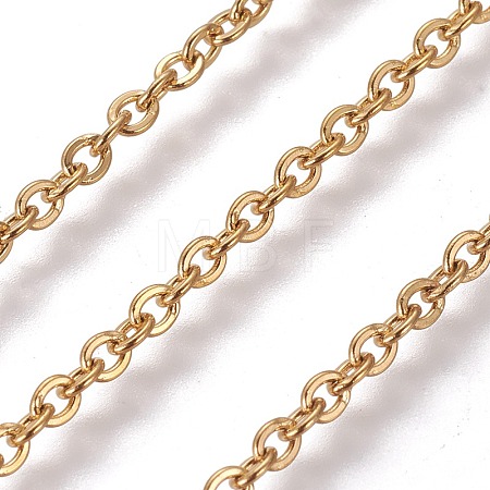 3.28 Feet 304 Stainless Steel Cable Chains X-CHS-E018-10G-1