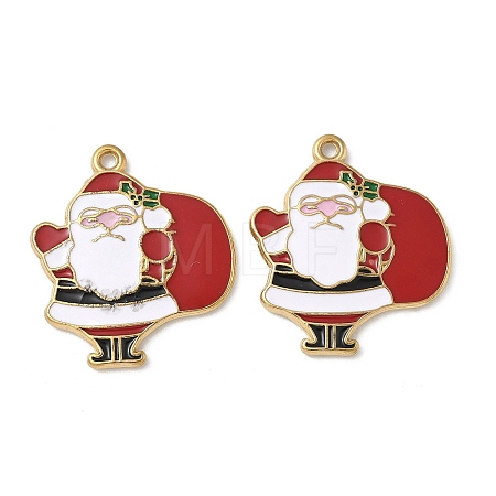 304 Stainless Steel Enamel Pendants STAS-L300-012G-18-1