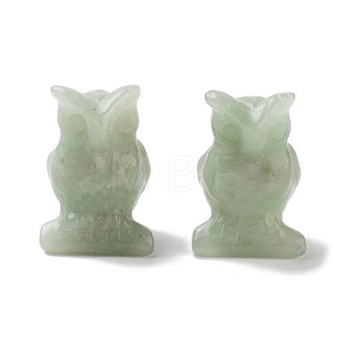 Natural Green Aventurine Carved Figurines DJEW-L023-G14-1