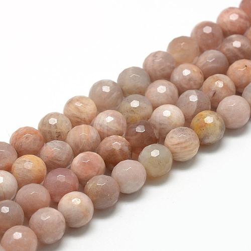 Natural Sunstone Beads Strands G-R447-4mm-02-1