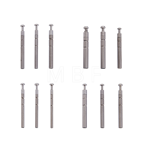 12Pcs 12 Style 304 Stainless Steel 360 Degree Rotating Fishing Rod Tips FIND-FH0006-86-1