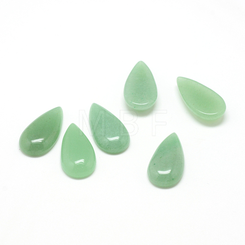 Natural Green Aventurine Gemstone Cabochons X-G-T024-15x30mm-01-1