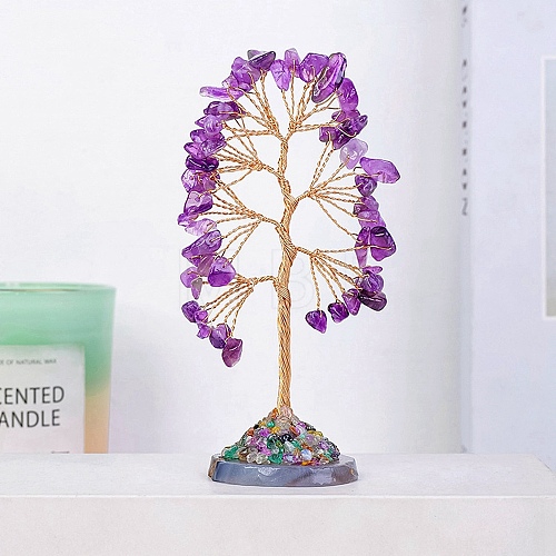 Natural Amethyst Tree of Life Display Decorations PW-WG16415-01-1