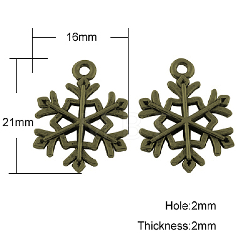 Tibetan Style Alloy Pendants TIBEP-GC114-AB-NR-1