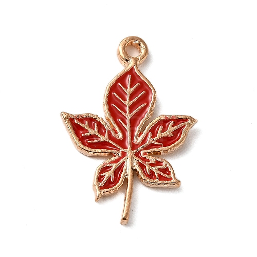 Thanksgiving Day Theme Alloy Enamel Pendants ENAM-M002-03G-05-1