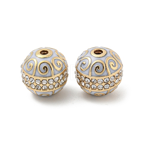 Alloy Enamel Beads FIND-E044-21G-1