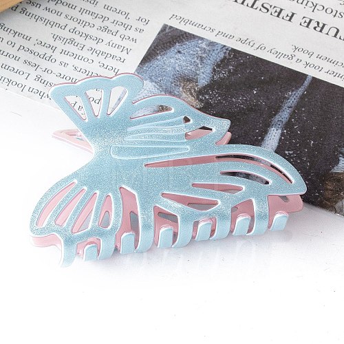 Butterfly PVC Claw Hair Clips PW-WG34765-04-1