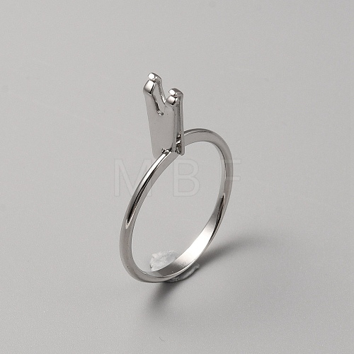 Aluminium Alloy Finger Rings Components FIND-WH0111-275B-P-1