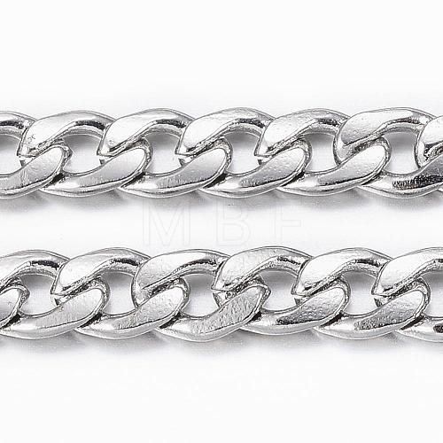 304 Stainless Steel Cuban Link Chains CHS-H009-14P-1