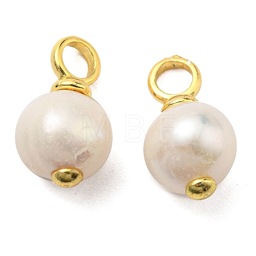 Natural Pearl Pendeants KK-D026-24G-1